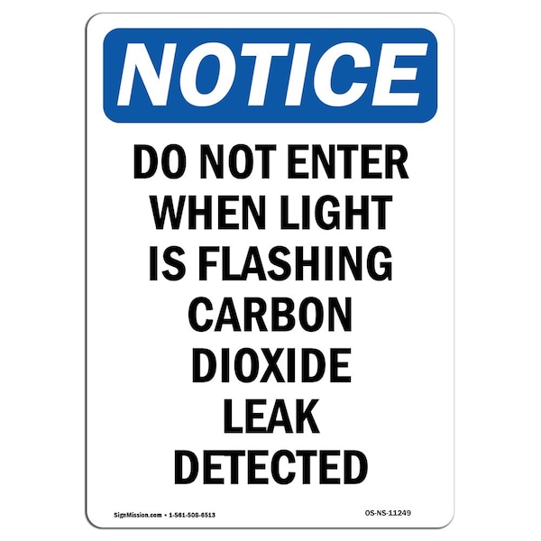 Sign, 5" H, 3.5" W, When Light Is Flashing Sign, Portrait, NS-D-35-V-11249-10PK